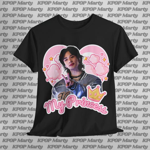 Stray Kids ヒョンジン プリンセスTシャツ、SkzメンバーズカスタムK