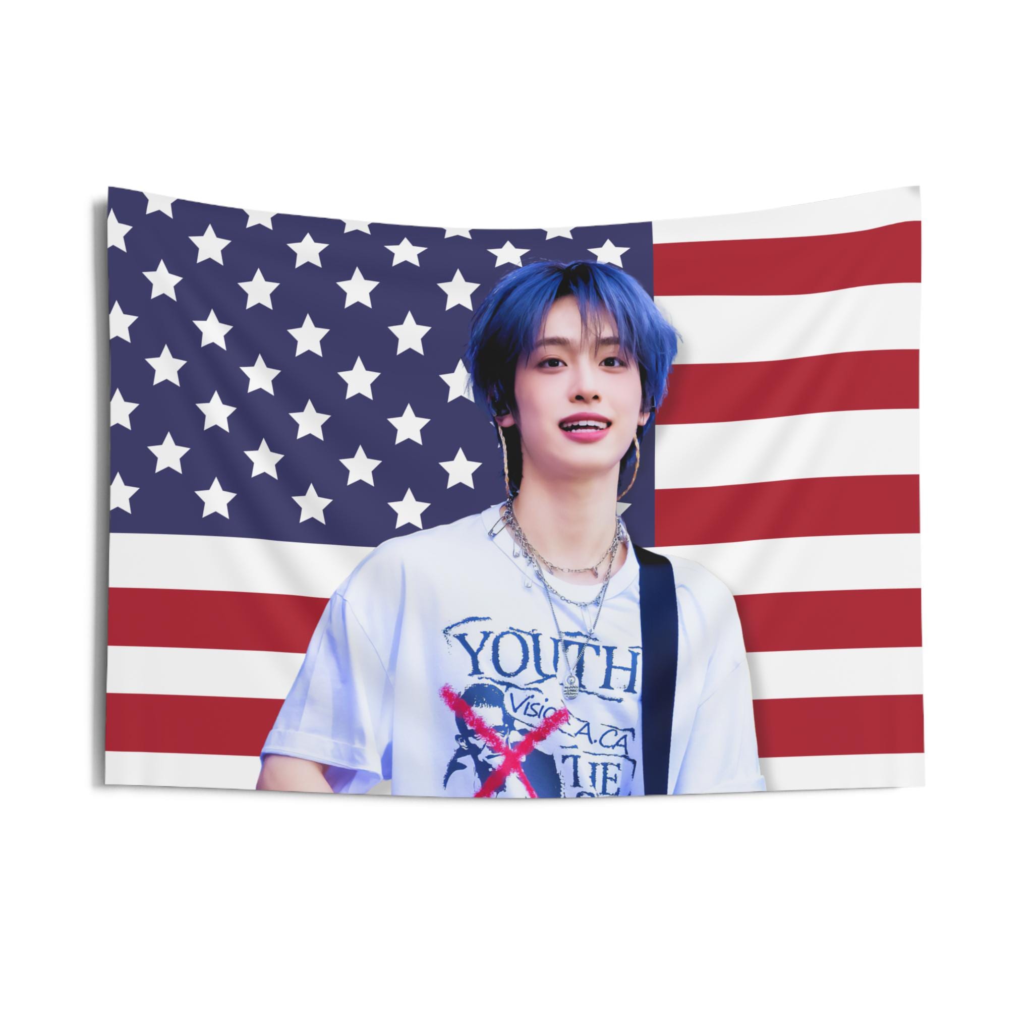 Xdinary Heroes Gaon America Flag, XH Band Kpop Banner, Xdinary Heroes Tour 2025 Merch, Gift Ideas Villains, Birthday Gift & Concert Merch