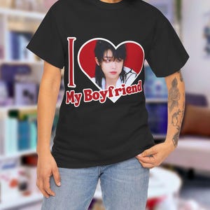 Svt Minghao The8 I Love My Boyfriend Shirt,  Seventeen Members Kpop Tee, Svt Tour 2025 Merch, Gift Ideas Carats, Birthday Gift Concert Merch