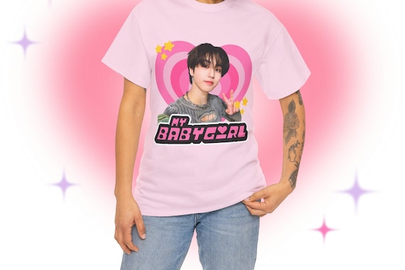 n.SSign ihanjun イハンジュン Tシャツ SKZ Han Selfie Y2k Babygirl Shirt, Stray Kids Han Long Hair
