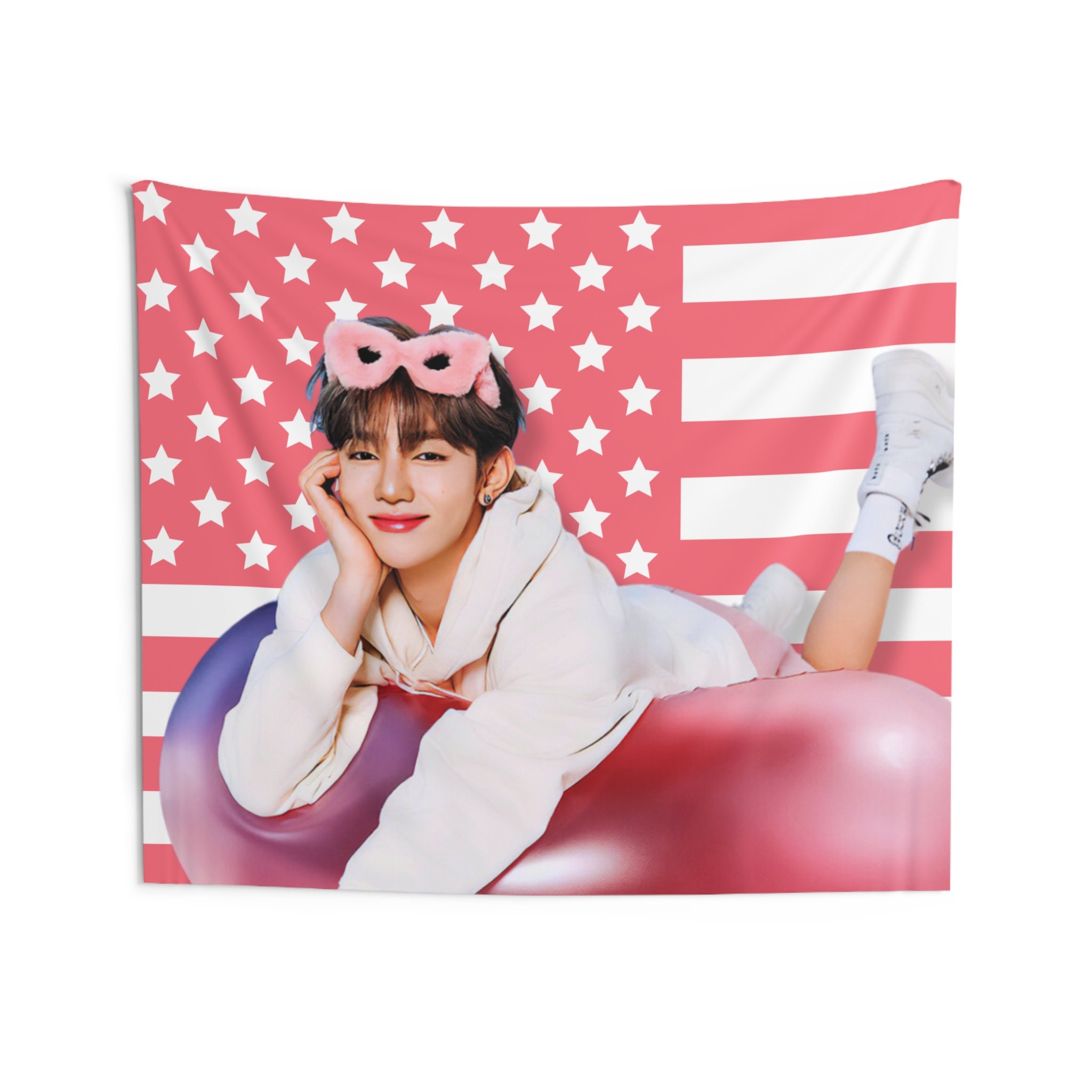 Zb1 Zhang Hao Kpop Flag, Pink America Flag Tapestry - Etsy