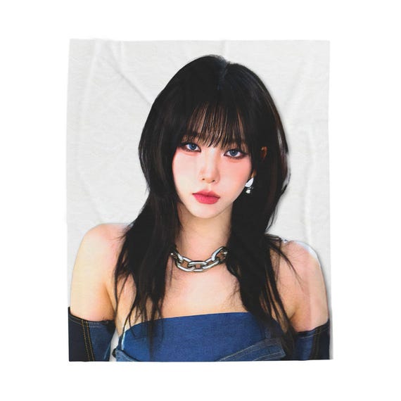Aespa Karina Wolf Cut Plush Blanket: Mys Kpop Concert Tour Merch