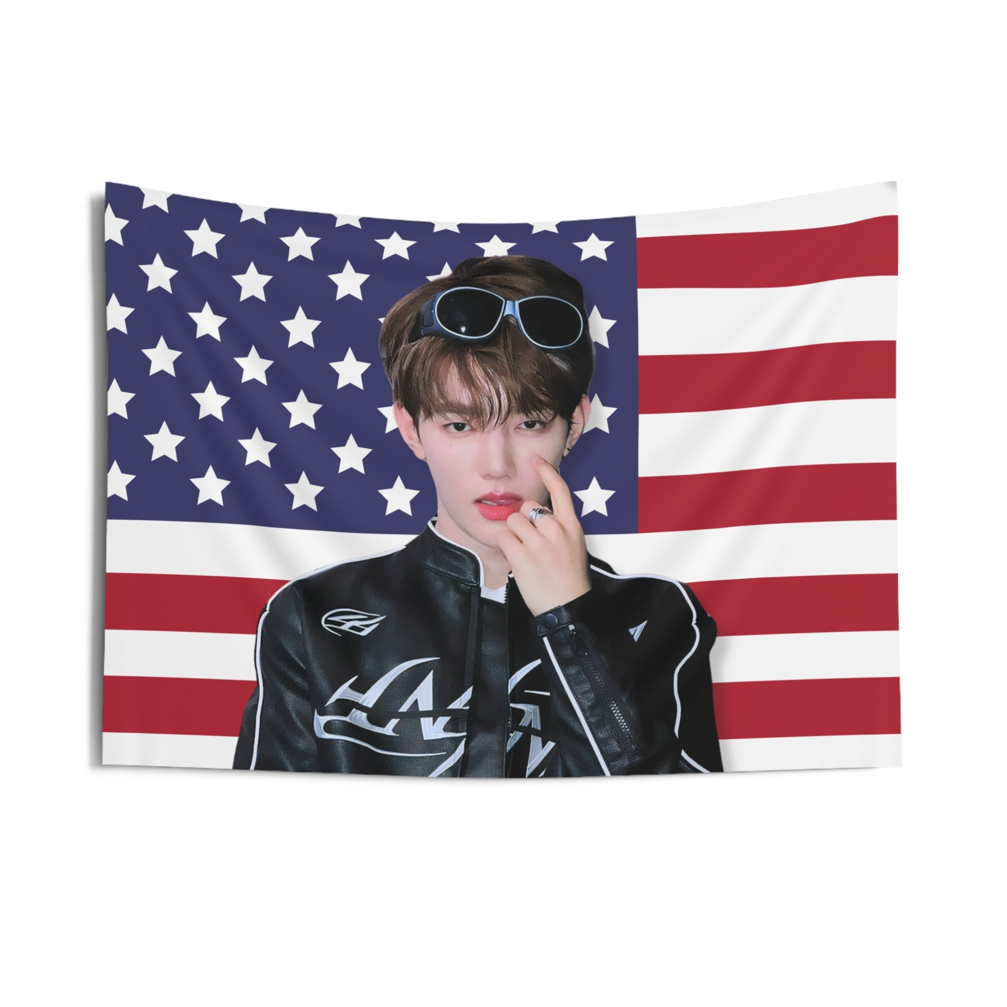 Zb1 Zhang Hao Twitter America Flag, Zerobaseone Members Kpop Flag, Zb1 Melting Point Merch, Gift Zerose, Birthday Gift & Concert Merch