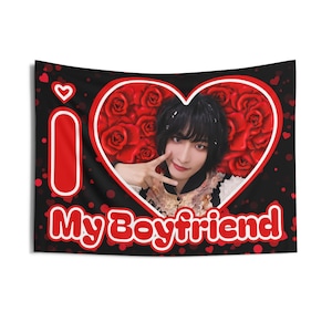 Ateez Seonghwa I Love My Boyfriend Banner, Ateez Members Kpop Flag, Ateez Tour 2025 Merch, Gift Ideas Atiny, Birthday Gift & Concert Merch