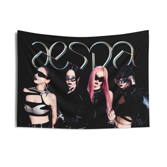 Aespa 2025 Tour Concert Banner, Whiplash Aespa Banner, Aespa