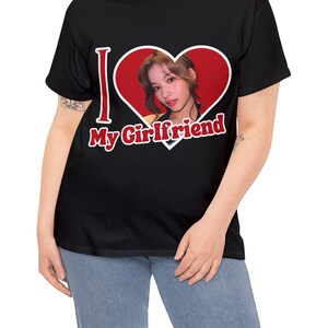 TWICE Sana I Love My Girlfriend Shirt, Custom TWICE Sana Cute Photo Merch, Gift Ideas for Kpop Fans ONCE image 3