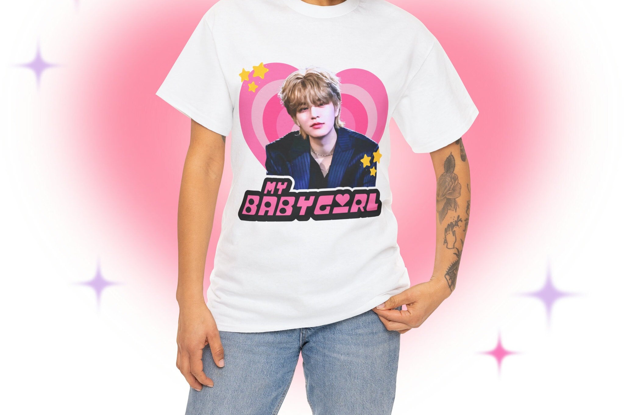 SKZ Seungmin Blonde Y2k Babygirl Shirt, Stray Kids Seungmin