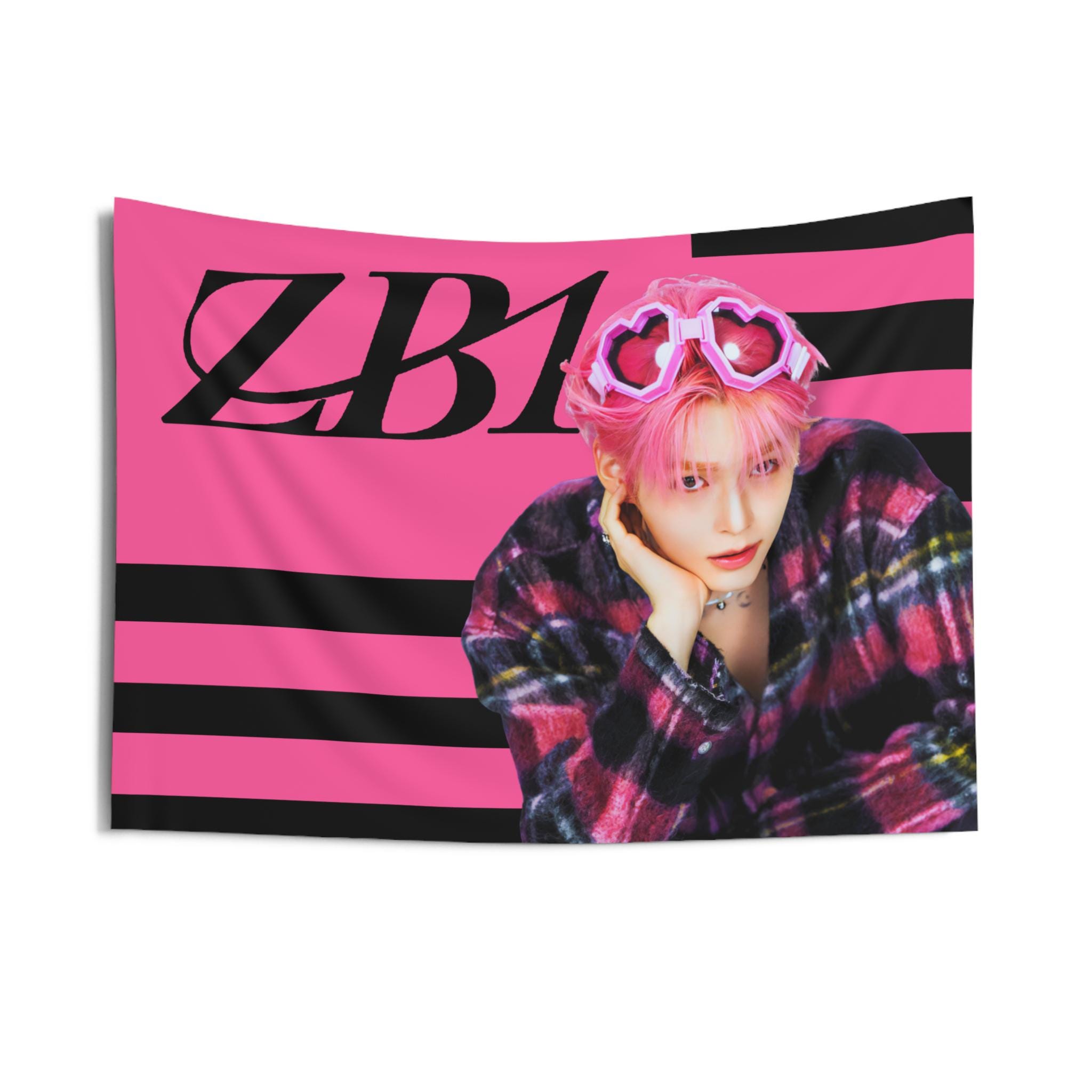 Zb1 ハンビン ピンクヘア コンサートバナー、Zerobaseone メンバー
