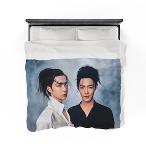 Cdrama Wang Yibo Xiao Zhan Blanket, Wang Yibo Xiao Zhan Photoshoot Merch, Gift for Yizhan Fan, Cdrama Fan Gift Ideas, Birthday Gift & Merch