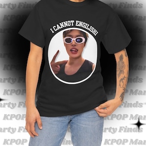 Ateez Mingi Meme Kpop Shirt, Ateez Mingi I Cannot English Kpop Merch, Gift Ideas for Kpop Fans Atiny, Birthday Gift Concert Merch
