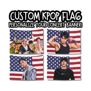 Personalisierte Kpop Konzert Flagge Banner, FanMade Merch