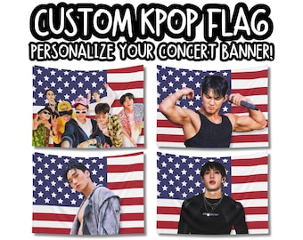 Personalisierte Kpop Konzert Flagge Banner, FanMade Merch