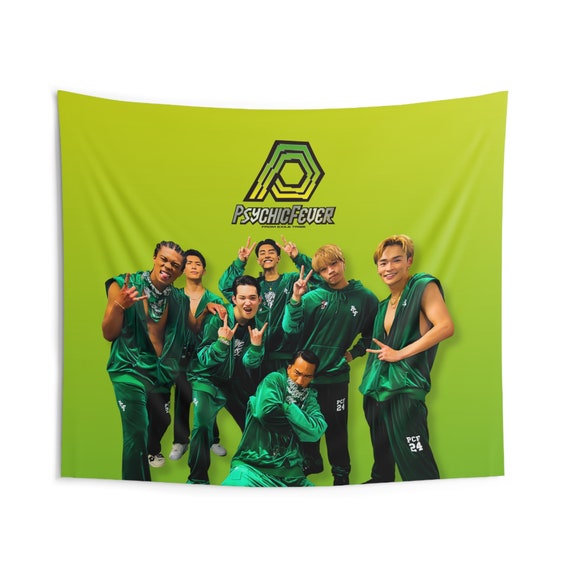 PSYCHICFEVER U.Sツアー 直筆サイン ポスター PSYCHIC FEVER Members Flag Banner, Psychic Fever Jpop Flag