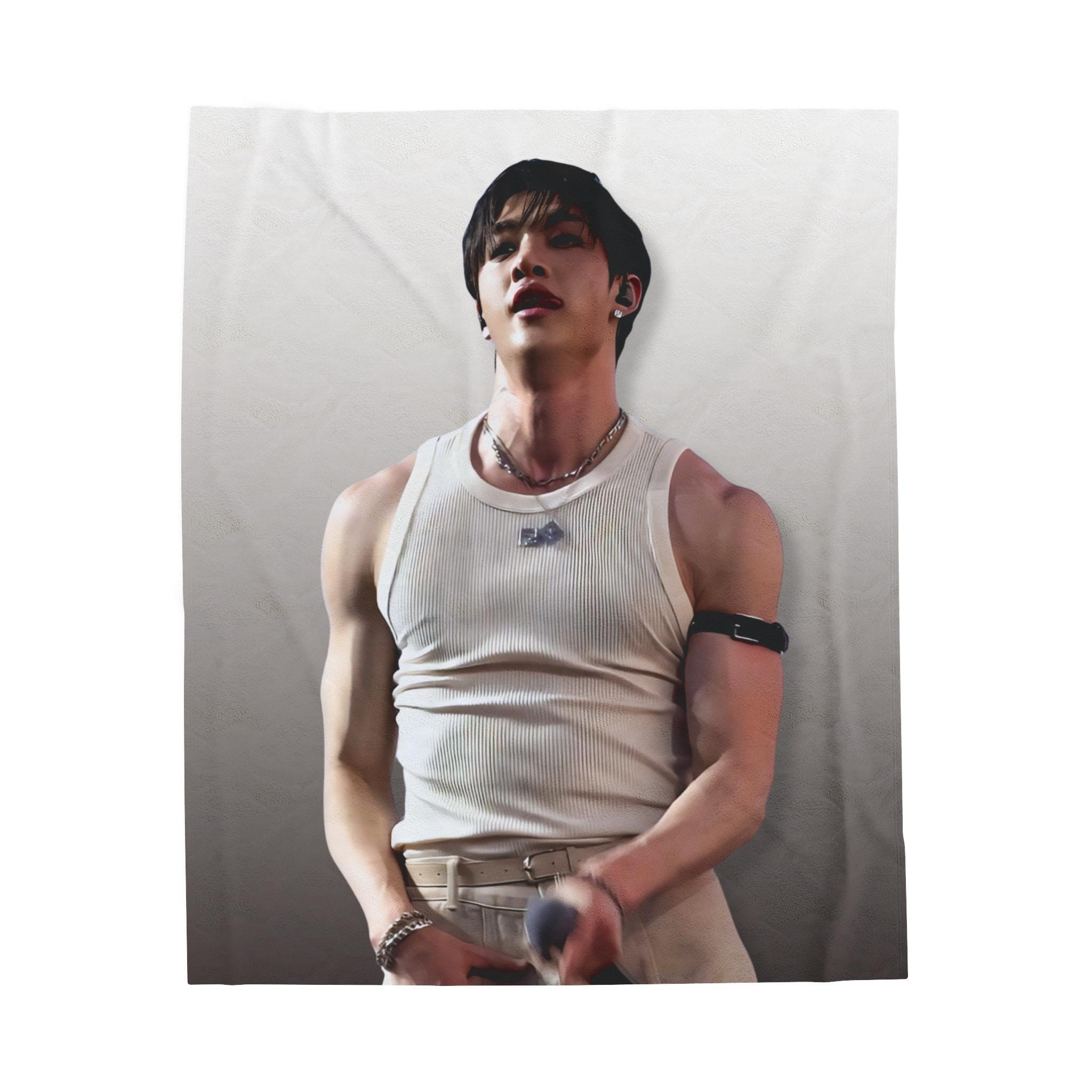 希少！　BTSタンクトップ Skz バンチャン タンクトップ ぬいぐるみブランケット、Ate Stray Kids