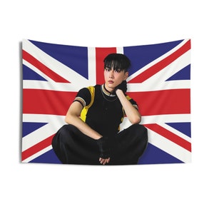 Riize Seunghan Instagram UK Flag Banner, Riize Members Kpop Flag, Siren Riize Merch, Gift Ideas for Briize, Birthday Gift & Concert Merch