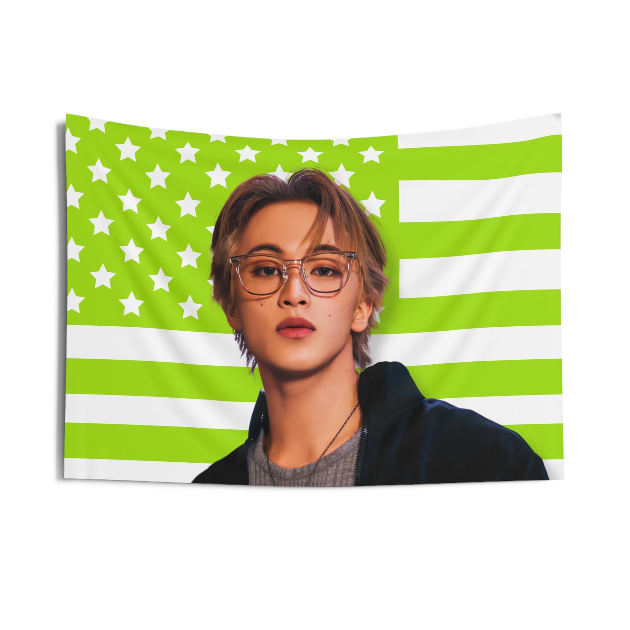 Nct 127 Mark Lee Glasses America Flag, Nct 127 Members Kpop Flag