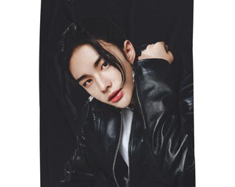 Stray Kids Hyunjin Photoshoot American Flag, Hyunjin American