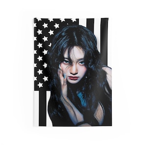 AESPA Ningning Drama America Flag, Aespa Karina My World Kpop Flag, Aespa Karina Merch, Gift Ideas for MY, Birthday Gift & Concert Merch