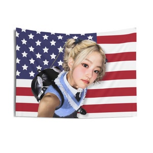 Kiss of Life Haneul America Flag, Kiss of Life Midas Touch Kpop Flag, Nobody Knows KIOF Merch, Gift Ideas Kissy, Birthday Gift Concert Merch