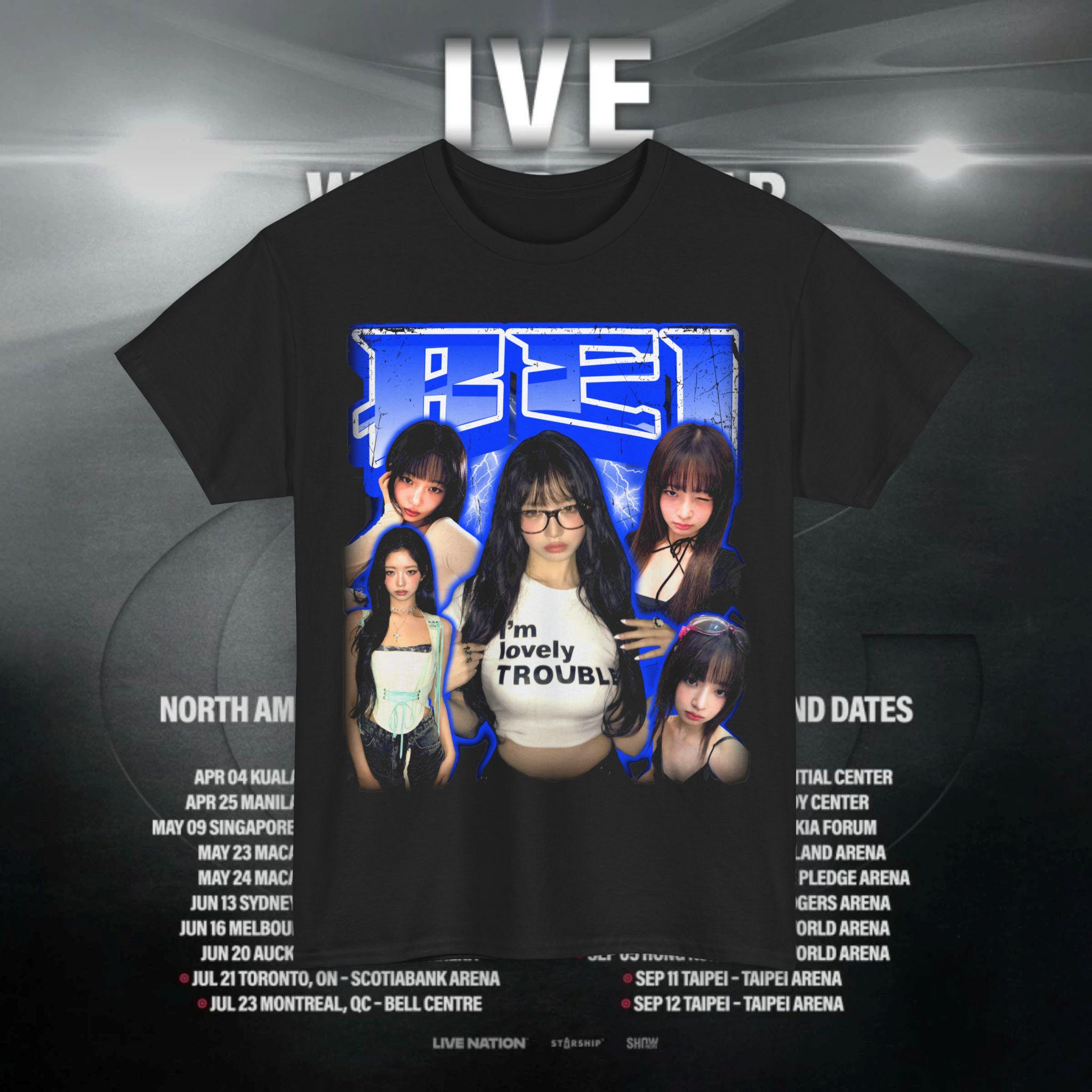 IVE ユジン ソウルコン Tシャツ トレカなし IVE ユジン ソウルコン Tシャツ トレカなし DIVE into IVE petit-ive T