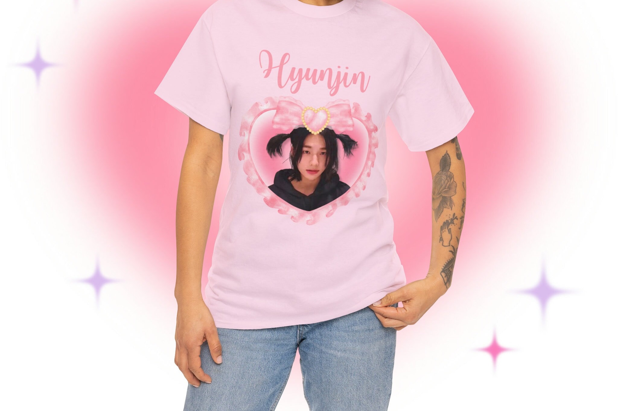 STRAY KIDS Hyunjin Coquette Bow Kpop Shirt, Skz 2024 Tour Merch