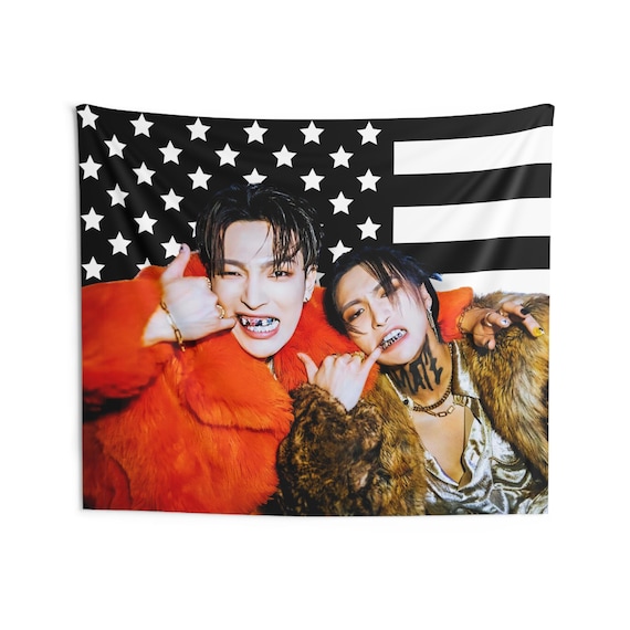 Ateez Matz Hongjoon Seonghwa America Flag, Ateez Seongjoong