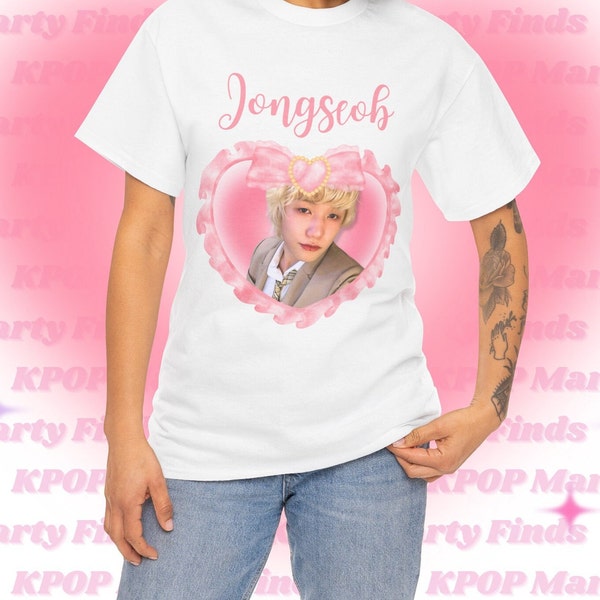 P1harmony Jongseob Curly Shirt, P1h Coquette Bow Kpop Bootleg Merch Shirt, Gift Ideas for P1ece, Birthday Gift & Concert Merch Tour Shirt