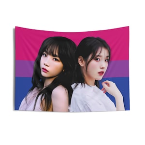 IU Taeyeon Bisexual Flag Banner, Iu Tour 2024 Kpop Flag, To X Taeyeon Merch, Gift Ideas for Taeganger Uena, Birthday Gift &  Concert Merch