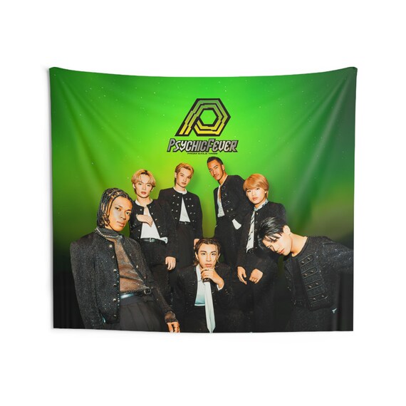 PSYCHIC FEVER Members Banner, Just Like That Jpop Flag