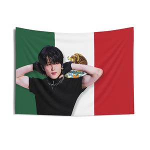 NCT Dream Jisung The Bat Mexico Flag Banner, Nct Members Kpop Flag, Fact Check Nct Merch, Gift Ideas NCtzens, Birthday Gift & Concert Merch