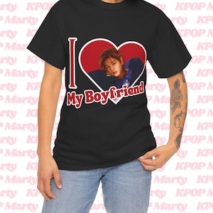 SKZ Seungmin I Love My Boyfriend Shirt, Custom Skz Seungmin Photoshoot Merch, Gift Ideas for Kpop Fans Stays
