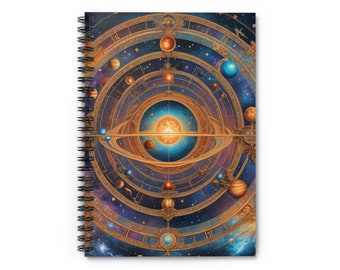 Galaxy Spiral Notebook - Ruled Line