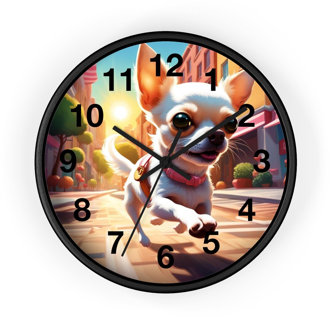 Chihuahua Wall Clock - Etsy