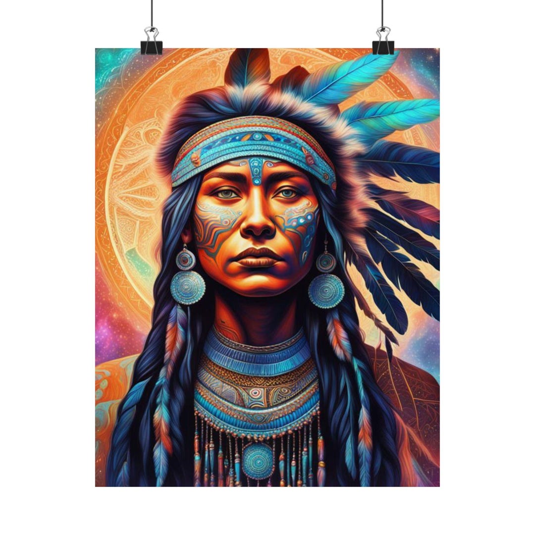 Real Native Poster Native American Matte Vertical Posters - Etsy