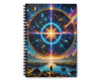 Galaxy Spiral Notebook - Ruled Line