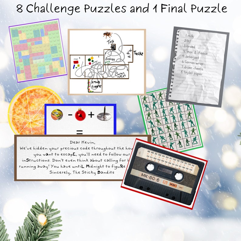 Home Alone the Great Escape Room, Printable Escape Room, Instant