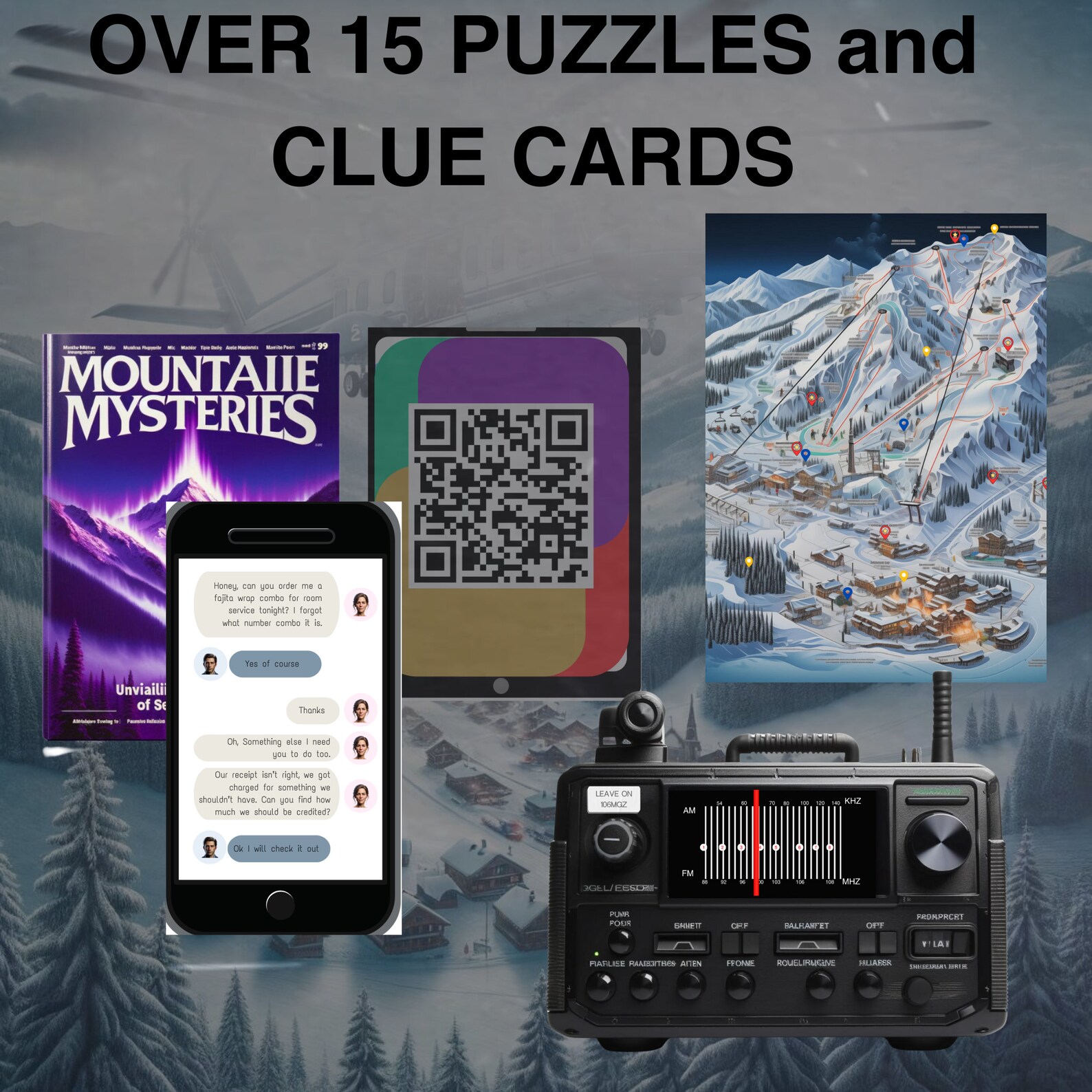 TRAPPED IN a Ski Resort Printable Escape Room Instant Download Escape ...