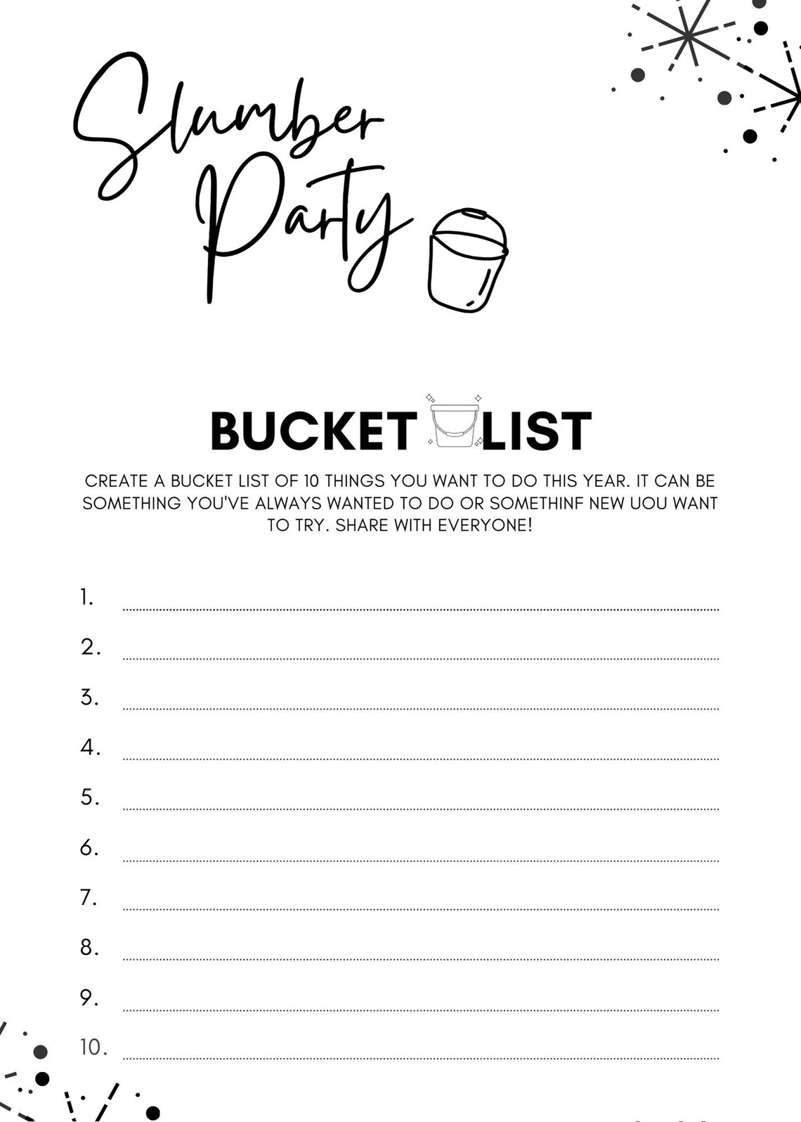 Slumber Party Games Sleepover Games Bundle Ready To Print Kids Party slumber-party-games-sleepover-games-bundle-ready-to-print-kids-party