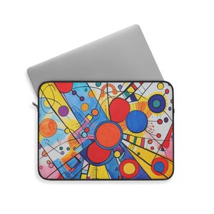 Colorful Superhero Inspired Laptop Sleeve, Vibrant iPad Sleeve, Playful Tablet Sleeve, Perfect Gift for Kids Teacher Work School