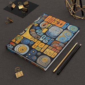 Hardcover-Journal Matt, Doodle-Notizbuch, Journaling-Buch, Journaling für psychische Gesundheit, Hardcover-Notizbuch, Hardcover-Journal für abstrakte Kunst
