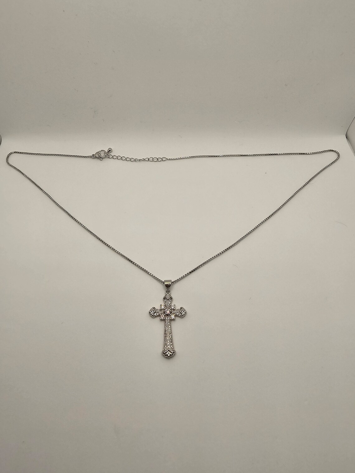 [92.5 Silver] Cross Pendant Necklace