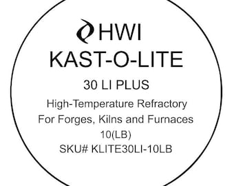 Low-Iron 3000F Insulating Castable – Forge & Kiln Refractory, Kast-O-Lite 30 LI (10LB)