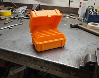 Rugged Welding Lens Case | 2x4 Lens Storage Box | Holds 6 Auto or Fixed Lenses | Heavy-Duty PETG Case