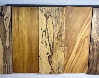 Handcrafted Knife Scales: Stabilized Exotic Wood & Natural Ironwood