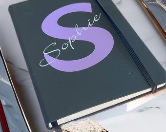 Personalised  black notebook