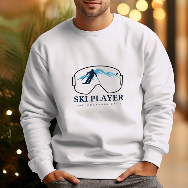 Ski Sweatshirt, Apres Ski Shirt, Ski Holiday Shirt, Ski Glasses, Ski Trip, Snowy Mountains, Snow, Ski Glasses, Trendy Gifts For Skiing, Ski