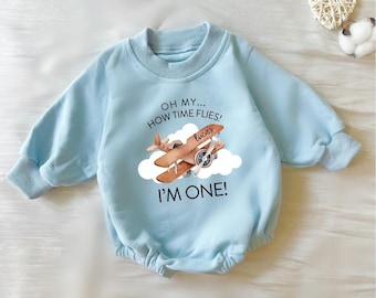 Custom Pilot Birthday Baby Bubble|aviation Party|my 1st Birthday - Main Image