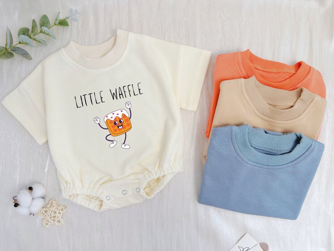 Baby Floral Print Waffle Romper