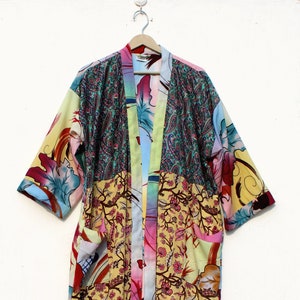 Women's Silk Kimono Robe, Dressing gown, kimono jacket, silk kimono, Bridesmaid robes, Boho kimono, Bridal Robe, Kimono dress