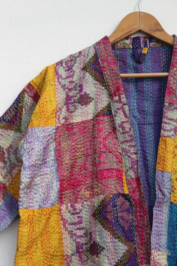 Colorful Bath Robes, Robes Lover, Woman Patchwork… - image 2